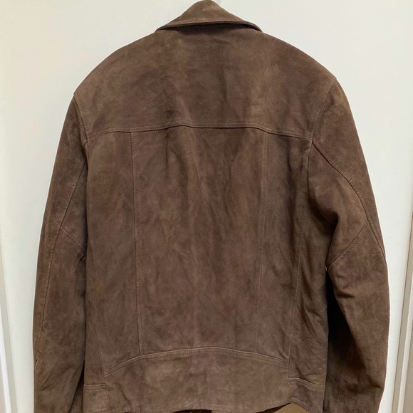 Allsaints Suede Men’s Leather Jacket - Picture 2 of 8
